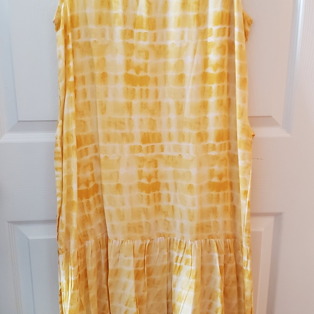 Yellow and white sundress